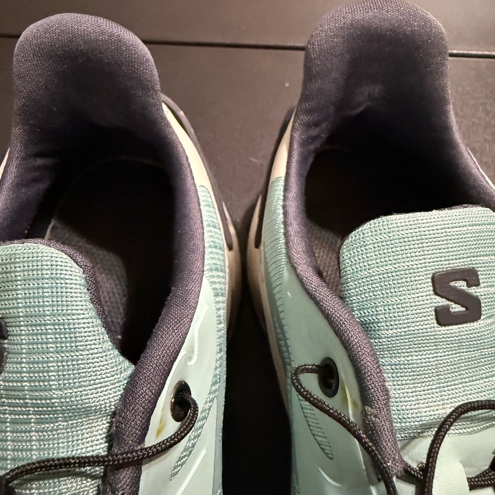 Salomon Women's Speedcross 4 Trail Shoes - Aqua and Black - Picture 3 of 13